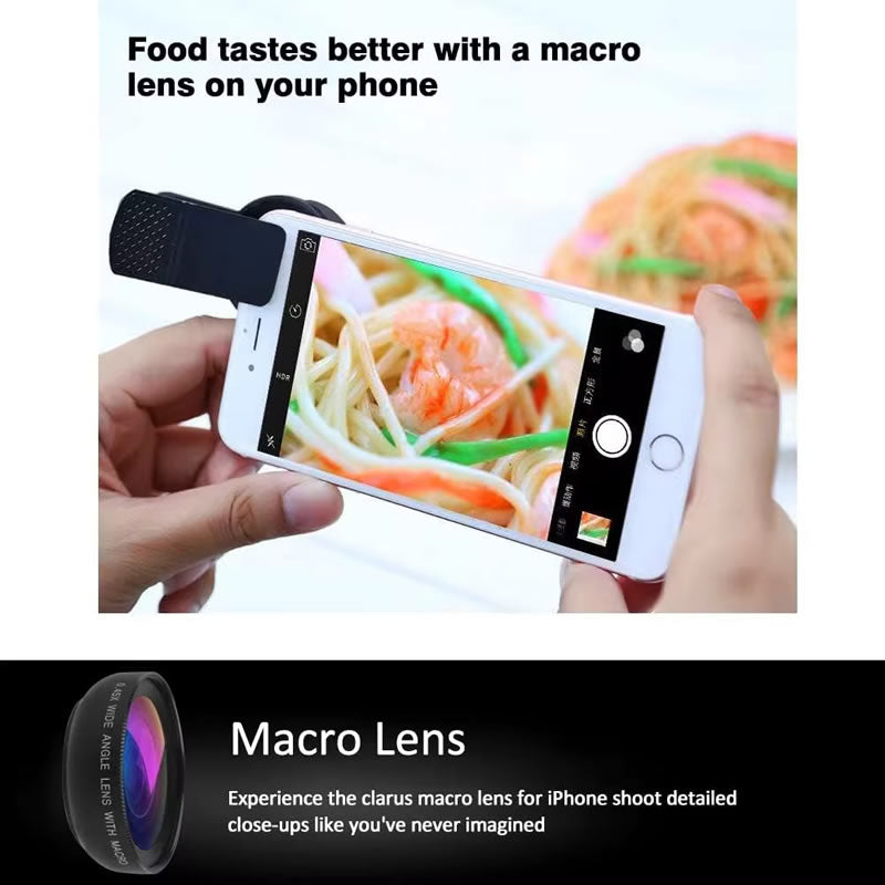 High-Quality 2-in-1 Universal Clip 37mm Phone Lens: 0.45x 49UV Super Wide-Angle + Macro HD, for Smartphones | Compatible with Apple iPhone 15/14/13/12/11 Pro Max Plus Mini, Smartphones, Apple iPhone, Samsung, iOS & Android | Limited Edition