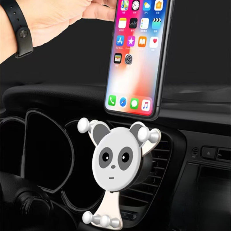 Support de téléphone de voiture par gravité de haute qualité avec clip de ventilation pour grille d'aération pour Apple iPhone 15/14/13/12/11 Pro Max Plus Mini, Android, Xiaomi, Samsung - Édition limitée