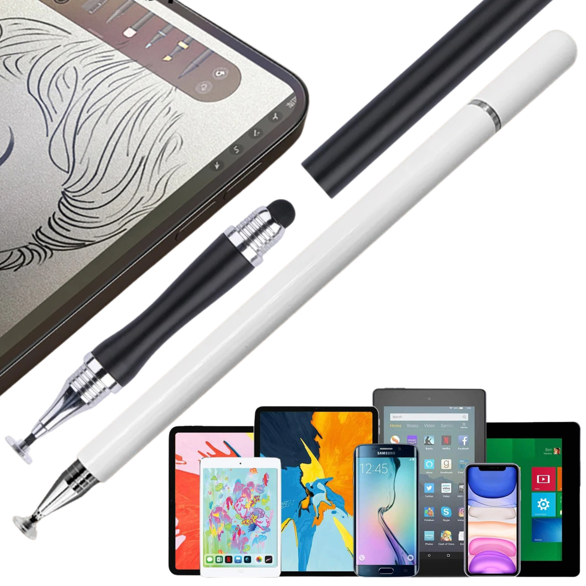 Premium Universal-Zeichenstift für Android & iOS: Stylus für Apple iPad, iPhone, Samsung, Xiaomi Tablet – Bleistiftzubehör in limitierter Auflage