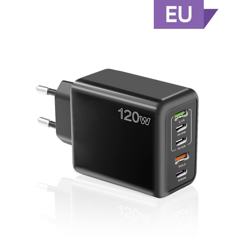 Premium 100W GaN USB Typ C Ladegerät Batterie PD QC Schnellladung 4.0 3.0, Typ C Schnellladung für Smartphones, Apple iPhone, Samsung, iOS & Android, Xiaomi, MacBook, Laptop