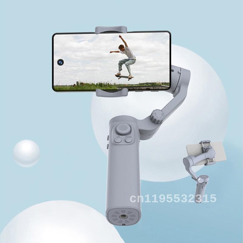 3-Achsen Faltbarer Handheld-Gimbal-Stabilisator für Smartphones | Anti-Wackel Videoaufnahme für iPhone & Android Smartphones, Apple iPhone, Samsung, iOS & Android Vlogs