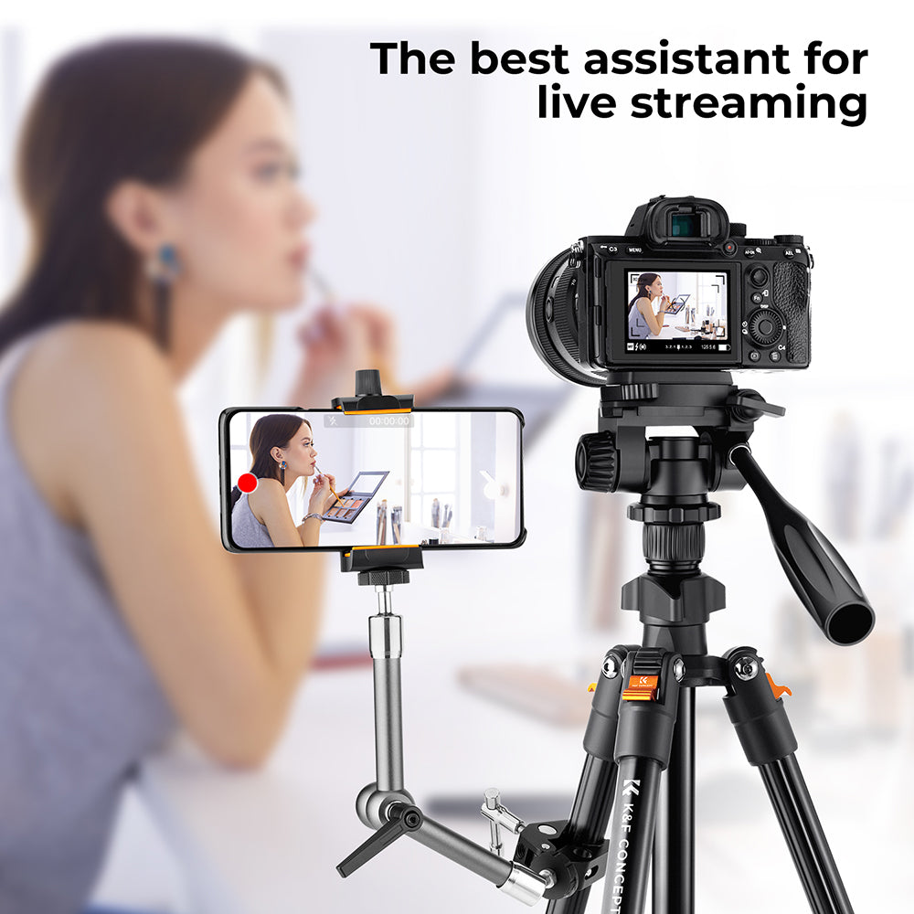 Premium Universal 40-Inch Tripod for Smartphones, Apple iPhone, Samsung, iOS &amp; Android Professional Photography & Videography, Aluminum Travel Tripod, Compatible with GoPro, Apple iPhone 16/15/14/13/12/11 Pro Max/Plus/Mini, Samsung, Xiaomi, Huawei,