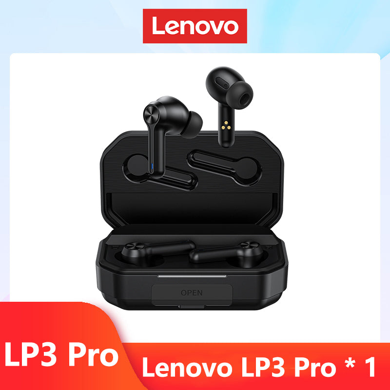 Premium Lenovo LP3 Pro Headphones TWS Bluetooth 5.0 Wireless HiFi Music Headset with Display & 1200mAh Battery for Gaming Earbuds | Limited Edition