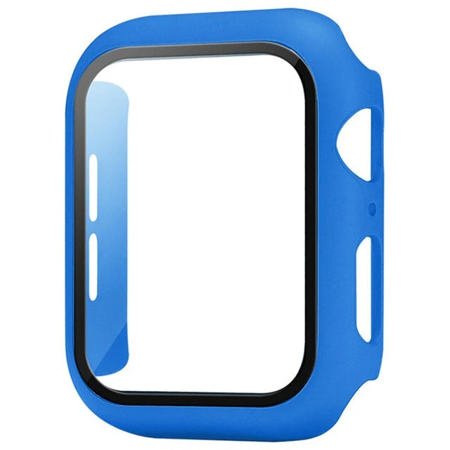 Hochwertige Glasabdeckung-Hülle & Case für Apple Watch Serie 10/9/8/7/6/5/4/3/2/1 & Ultra 2/1, SE: 2024, 2023, 2022, 2021, 2020, 2019, 2018, 2017, 2016 44mm, 40mm, 41mm, 45mm, 42mm, 38mm | Cover Displayschutzfolie Zubehör