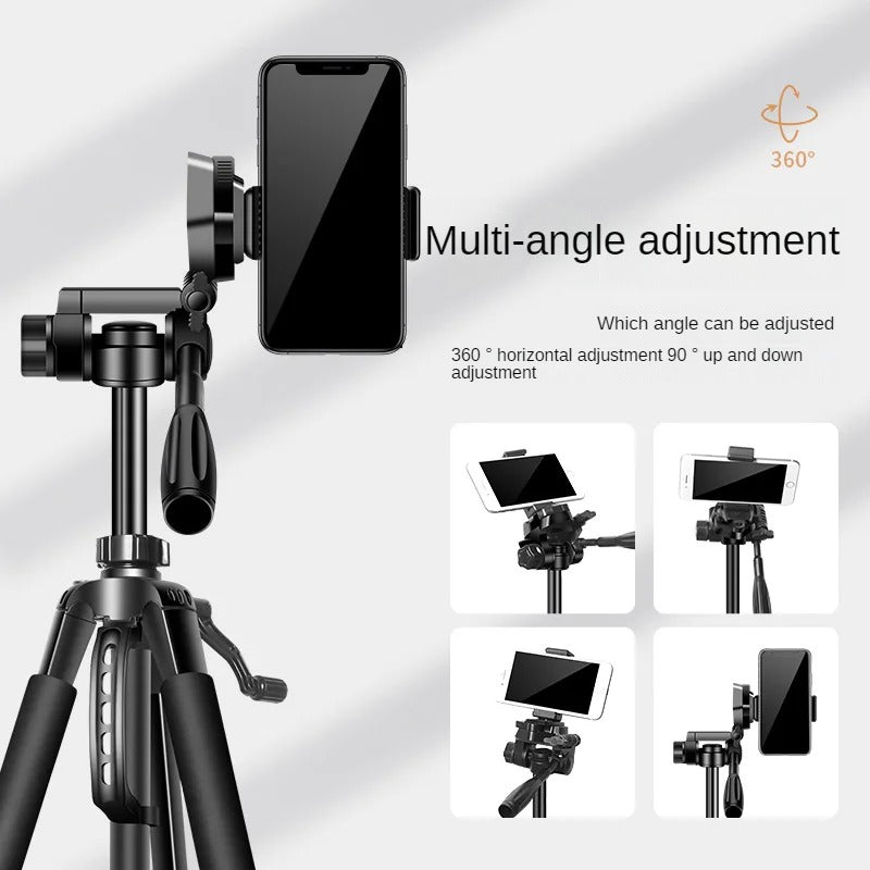 Professionelles Aluminium-Reisestativ, 140 cm für Videografie & Fotografie:, geeignet für Smartphones, Apple iPhone, Samsung, iOS &amp; Android, Apple iPhone 15/14/13/12/11 Pro Max Plus Mini, Samsung, Android, GoPro, Canon/Nikon DSLR/SLR