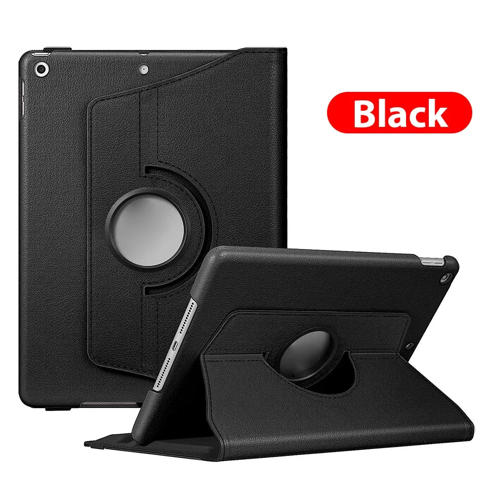 Premium iPad Smart Cover iPad/Pro/Air/Mini: 10/9/8/7/6/5/4/3 Series: - Stilvolle und funktionale 360° drehbare Leder-Tablet-Hülle