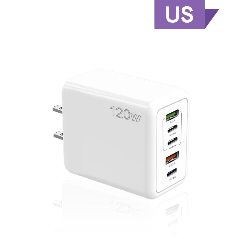 Premium 100W GaN USB Typ C Ladegerät Batterie PD QC Schnellladung 4.0 3.0, Typ C Schnellladung für Smartphones, Apple iPhone, Samsung, iOS & Android, Xiaomi, MacBook, Laptop