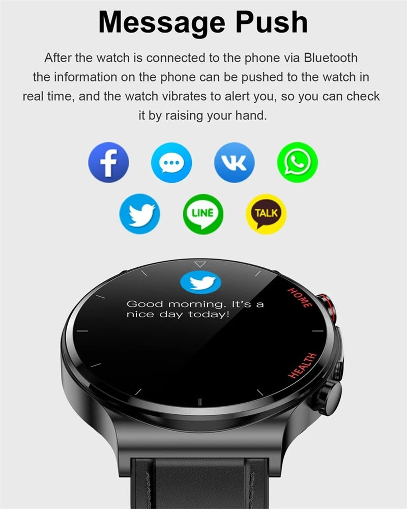 Premium Exclusive Smartwatch: Ideal for Sport, Business & Lifestyle | ECG, AMOLED HD, Bluetooth, GPS, Heart Rate | Limited Edition