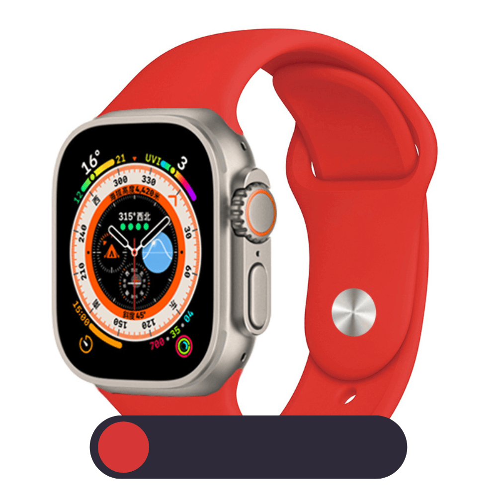 Hochwertiges Silikon-Loop-Band für die Apple Watch | Gummisport-Armband | Kompatibel mit der iWatch-Serie - Phone Heaven Zone